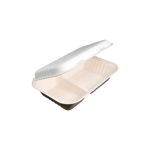 SNACK BOX ECOCANE 2-COMPARTMENT, 125/SLV