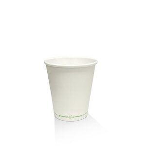 Coffee Cup 6oz Pla Coated Sw /Plain Top 80mm, 1000/C