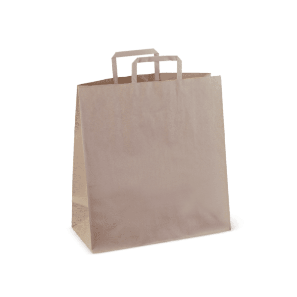 Bag#75 Kraft Paper  Flat Handle, 250/C