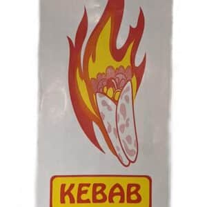 Foil Kebab Bag Printed White, 250/C