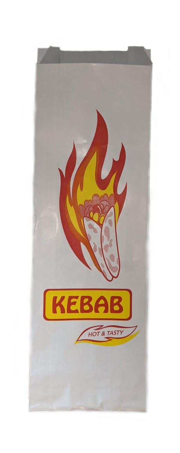 Foil Kebab Bag Printed White, 250/C