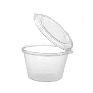 Sauce Container 100cc Hinged-Lid Genfac, 1000/C