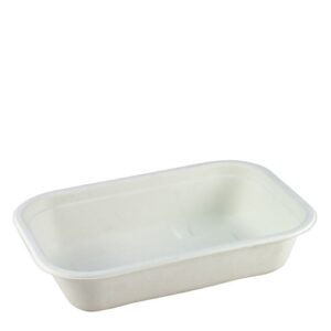 Container 650ml Rectangular Natural Fibre, 500/C