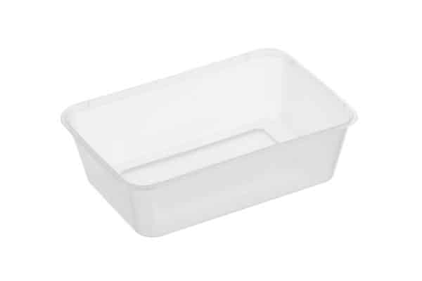 Container 650ml Rectangular Genfac, 50/Slv