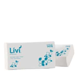 Paper Hand Towel Essentials 1 Ply Interleaved Compact White 200X250mm, 16/C