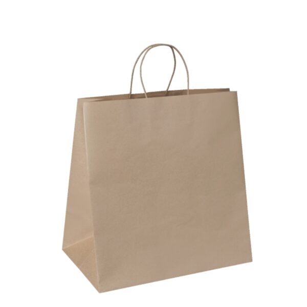 Bag Twisted Handle Jumbo Brown, 150/C