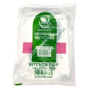 Bin Liners Kitchen Tidy Oxo Biodegradable Clear 18 Litres, 500/C