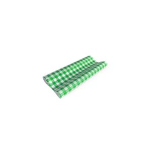 Greaseproof Paper Half Gingham Green,  400/Ream