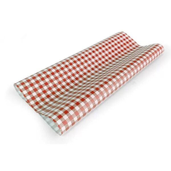 Greaseproof Paper Gingham Red Large 40gsm, 200/Ream