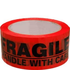 Tape Printed Fragile Type Orange, 36/C