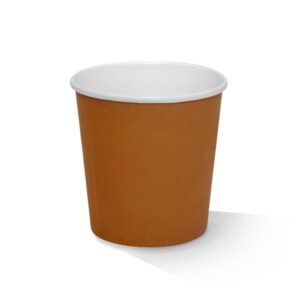 Paper Bowl 24OZ Brown PLA Coated, 500/C