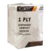 Napkins Dispenser 1 Ply Compact D Fold White Dispenser, 5000/C