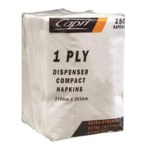 Napkins Dispenser 1 Ply Compact D Fold White Dispenser, 5000/C