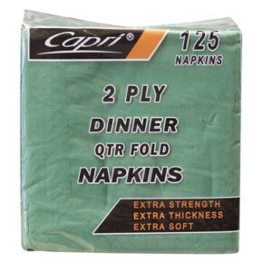 Napkins 2 Ply Dinner Quarter Fold Dark Green, 1000/C