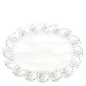 Doyley Paper Lace Oval White No 4, 1000/C