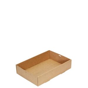 Catering Tray Kraft No-2 (359X252X80mm), 100/C
