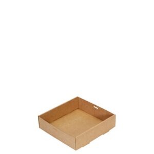 Catering Tray Kraft No-5 (225X225X60mm), 100/C