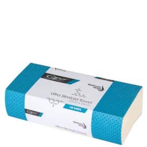 Paper Hand Towel Interleaved White Ultra Slim Fold, 16/C
