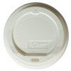 Lid Plastic To Suit 12 oz Hot Paper Cup White 92mm, 1000/C