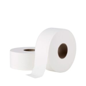 Toilet Tissue Basics 2 Ply Roll Basics Jumbo White 300mm, 8/C