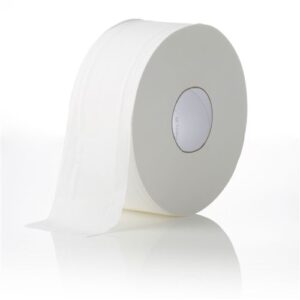 Toilet Tissue Basics 1 Ply Roll Basics Jumbo White 500m, 8/C