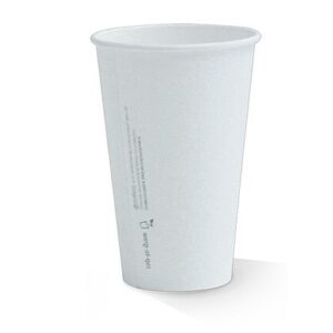 Coffee Cup 16oz S/W Plain White, 50/Slv