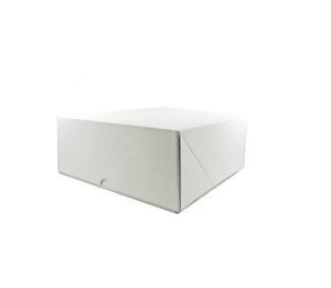 Cake Box Paper Board White 10x10x4 Inch, 100/C