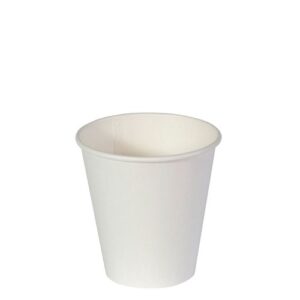 Coffee Cup 8oz Paper Plain Single-Wall White Super