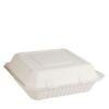 Dinner Box Clamshell Natural Fibre White, 250/C - Image 2